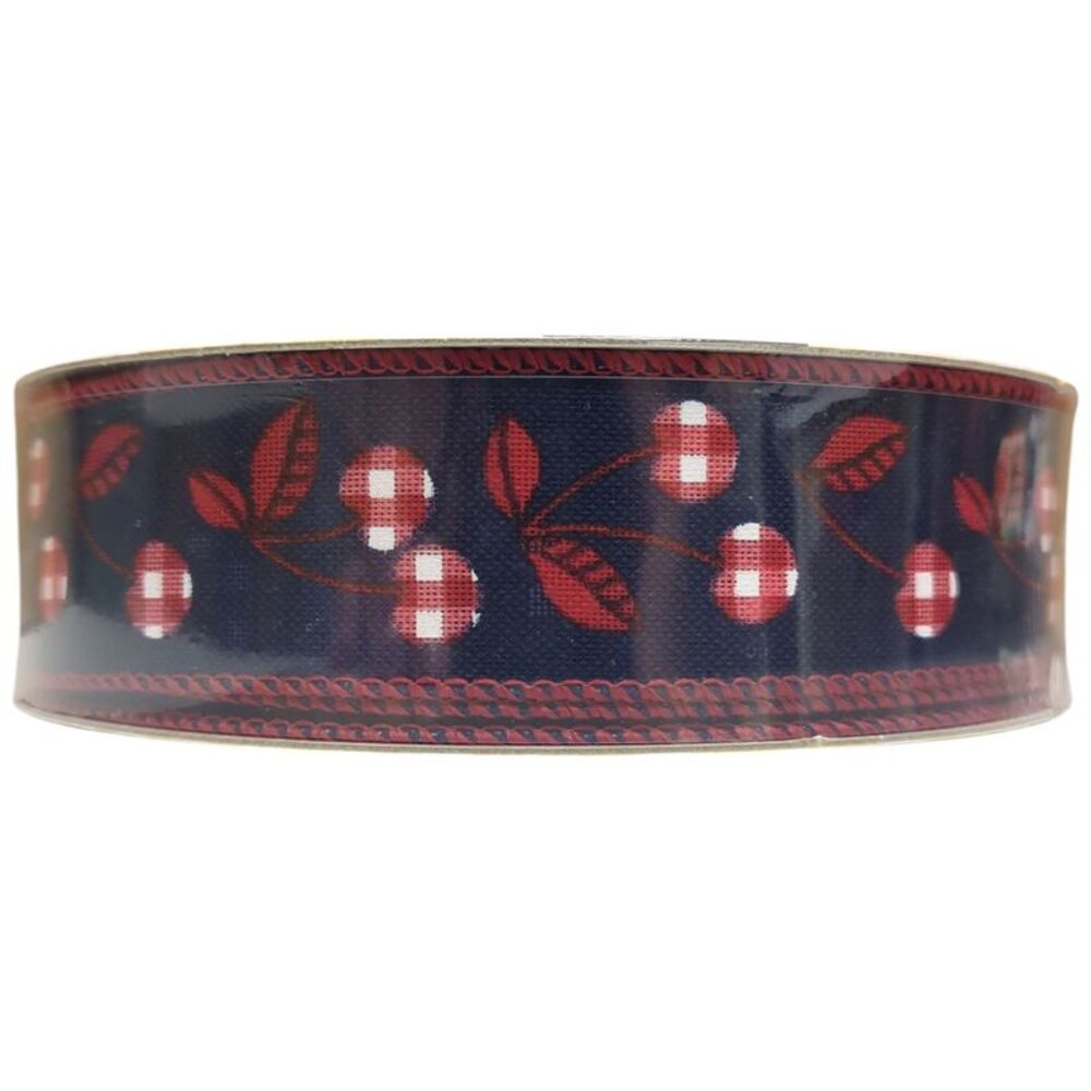 Member's Mark Wired Edge Premium Spring Ribbon, 1.5"W x 50yds - Cherry
